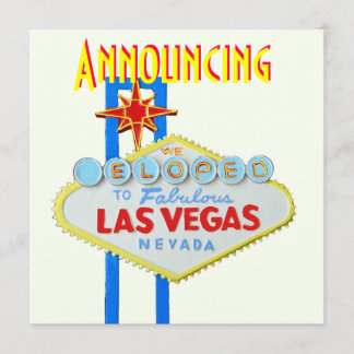 Invitación Boda Elope de Las Vegas