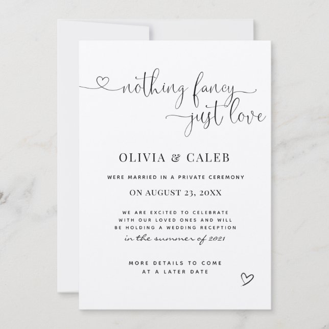 Invitación Boda Eloped (Anverso)