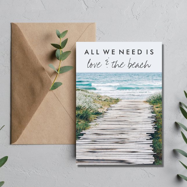 Invitación Boda Eloped de Nantucket Beach (Subido por el creador)