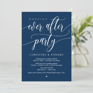 Invitación Boda Elopement, Afortunadamente Después De Fiesta