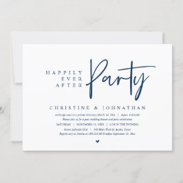 Invitación Boda Elopement, Afortunadamente Después De Fiesta