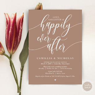Invitación Boda Elopement, Afortunadamente Después De Fiesta