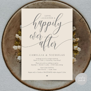 Invitación Boda Elopement, Afortunadamente Después De Fiesta 