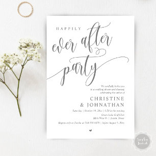 Invitación Boda Elopement, Afortunadamente Después De Fiesta