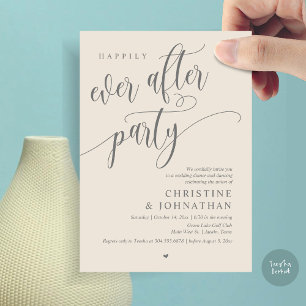 Invitación Boda Elopement, Afortunadamente Después De Fiesta