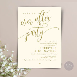 Invitación Boda Elopement, Afortunadamente Después De Fiesta