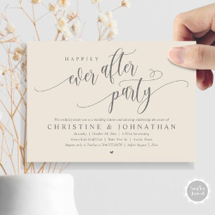 Invitación Boda Elopement, Afortunadamente Después De Fiesta