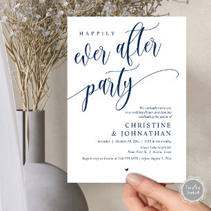 Invitación Boda Elopement, Afortunadamente Después De Fiesta