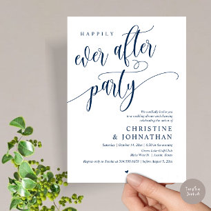 Invitación Boda Elopement, Afortunadamente Después De Fiesta
