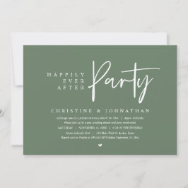 Invitación Boda Elopement, Afortunadamente Después De Fiesta
