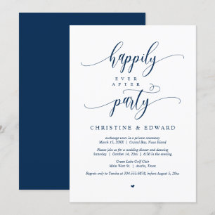 Invitación Boda Elopement, Afortunadamente Después De Fiesta