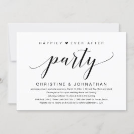 Invitación Boda Elopement, Afortunadamente Después De Fiesta