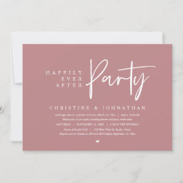 Invitación Boda Elopement, Afortunadamente Después De Fiesta