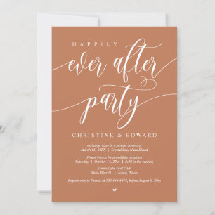 Invitación Boda Elopement, Afortunadamente Después De Fiesta