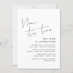 Invitación Boda Elopement, ahora es el momento