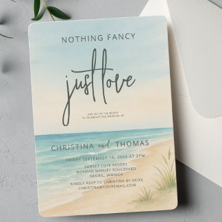 Invitación Boda Elopement Beach