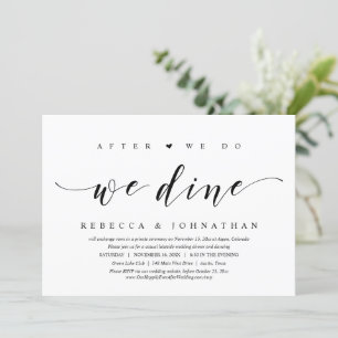 Invitación Boda Elopement, Después De Que Lo Hagamos, Vecinam