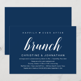 Invitación Boda Elopement, Feliz Nunca Después De Brunch