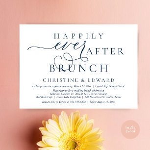 Invitación Boda Elopement, Feliz Nunca Después De Brunch