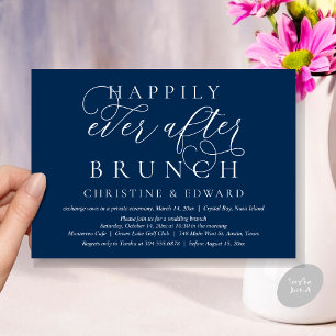 Invitación Boda Elopement, Feliz Nunca Después De Brunch