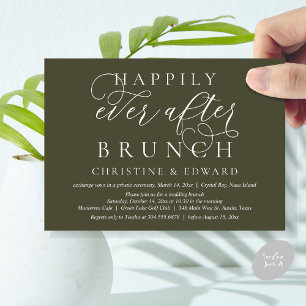 Invitación Boda Elopement, Feliz Nunca Después De Brunch