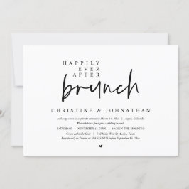 Invitación Boda Elopement, Feliz Nunca Después De Brunch
