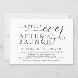 Invitación Boda Elopement, Feliz Nunca Después De Brunch