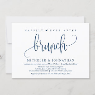 Invitación Boda Elopement, Feliz Nunca Después De La Invitaci