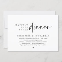 Boda Elopement, feliz por siempre después de cenar