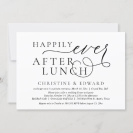 Invitación Boda Elopement, felizmente desde el almuerzo