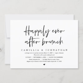 Invitación Boda Elopement, felizmente desde el brunch
