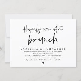 Invitación Boda Elopement, felizmente desde el brunch Invit