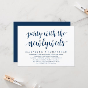 Invitación Boda Elopement, felizmente después de la celebraci