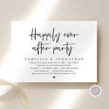 Boda Elopement, felizmente nunca después de Fiesta