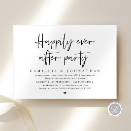 Invitación Boda Elopement, felizmente nunca después de Fiesta