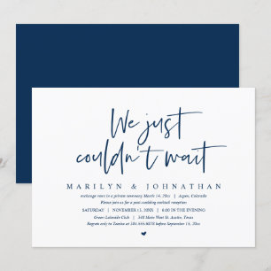 Invitación Boda Elopement, no podíamos esperar a Invitati