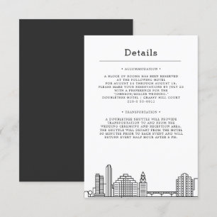Invitación Boda en Austin   Detalles de Invitados