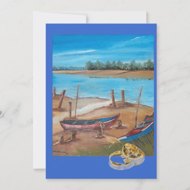 Invitación boda en barco (Anverso)