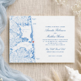 Invitación Boda en Big Chill Beach Club en Bethany Beach