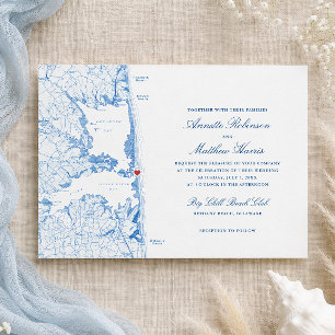 Invitación Boda en Big Chill Beach Club en Bethany Beach