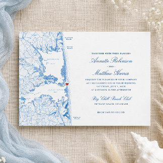 Invitación Boda en Big Chill Beach Club en Bethany Beach