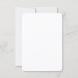Invitación Boda en blanco sencillo de esquina redondeada de 3