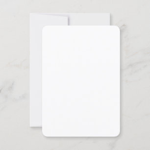 Invitación Boda en blanco sencillo de esquina redondeada de 3