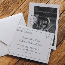 Boda en Blanco y Negro de Dinero Antiguo