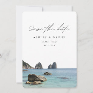 Invitación Boda en Capri Italia Guardar la Fecha