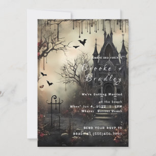Invitación Boda en Castillo Embrujado Gótico