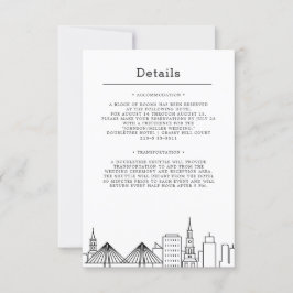 Invitación Boda en Charleston | Detalles del Invitado