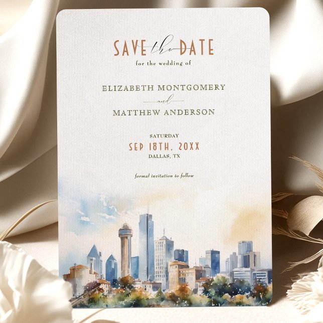 Invitación Boda en Dallas Texas - Fecha para guardar (Subido por el creador)