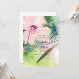 Invitación Boda en Destino Tropical