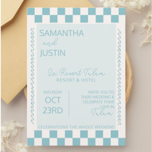 Invitación Boda en destino turístico